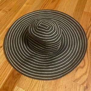 Talbots Blue/White Striped Floppy Sun Hat